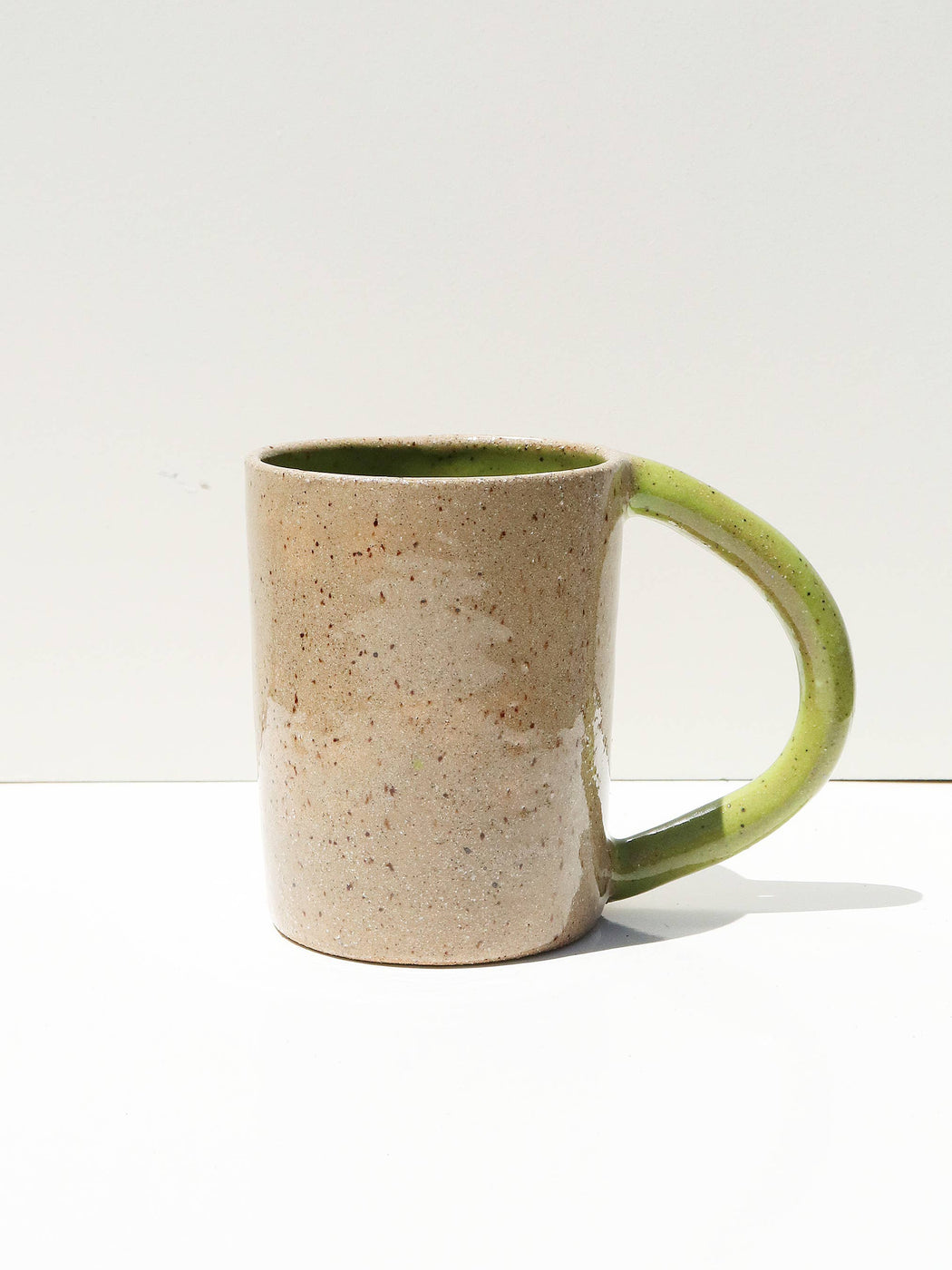 Nightshift Ceramics | Colorblock Mug | Lime | hazel & Rose | Minneapolis