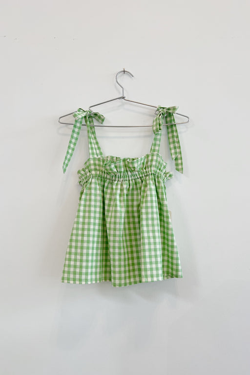 Bertie Tank | Lime Gingham