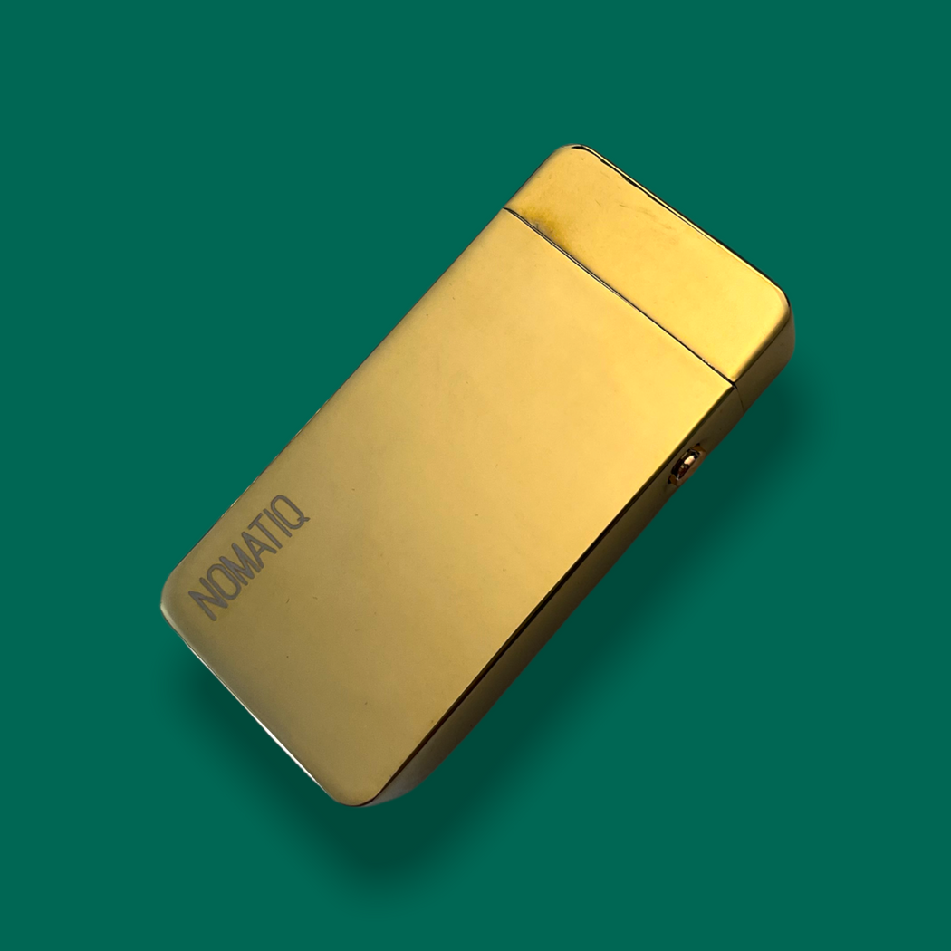 Golden Dual Arc Lighter