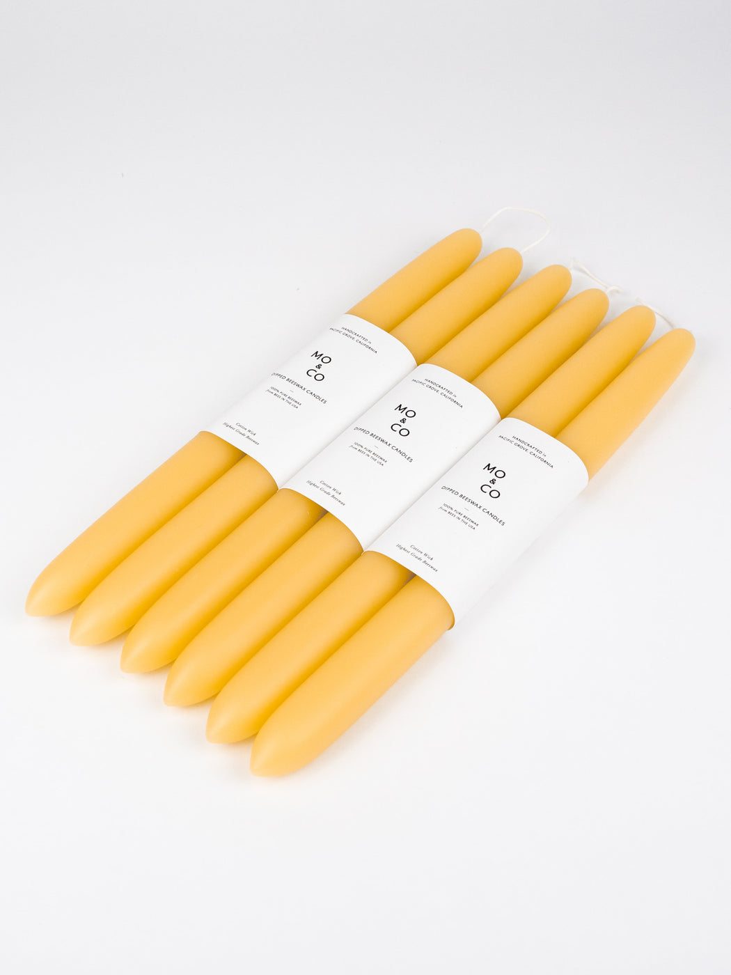 Mo&Co Home | Dipped Beeswax Candles | Natural Gold | Hazel & Rose | Minneapolis